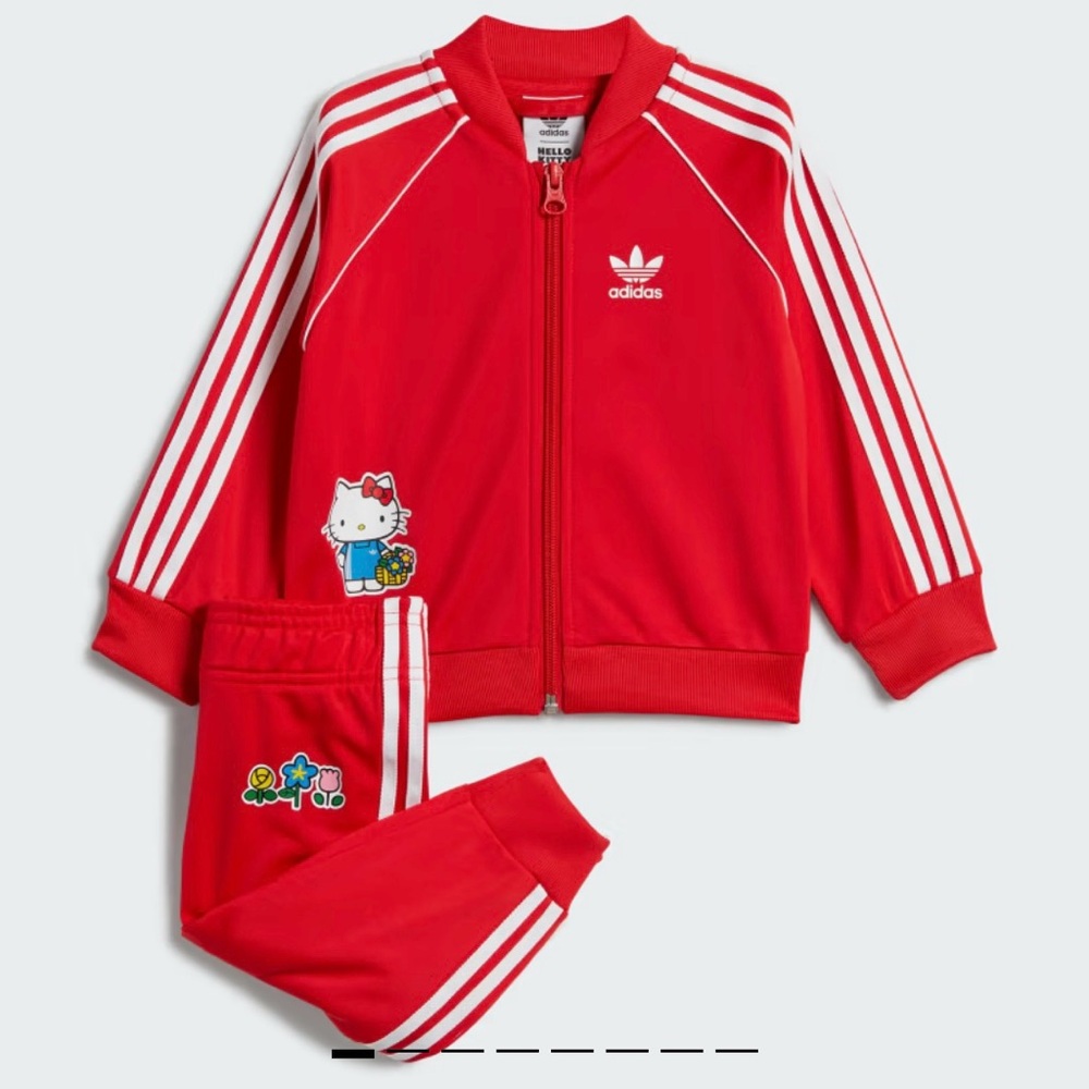 Toddler baby girl hello kitty adidas tracksuit